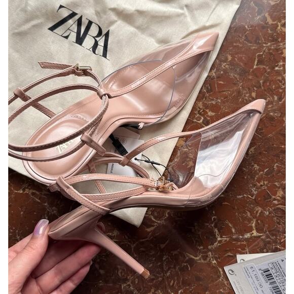 ZARA Pointed Toe Slingbacks NWT - Picture 1 of 16